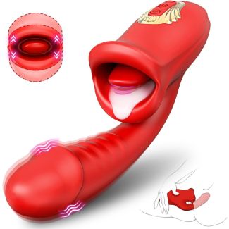 Sensual Rose Embrace Vibrator - Enhanced Oral Stimulation, Diverse Pleasures