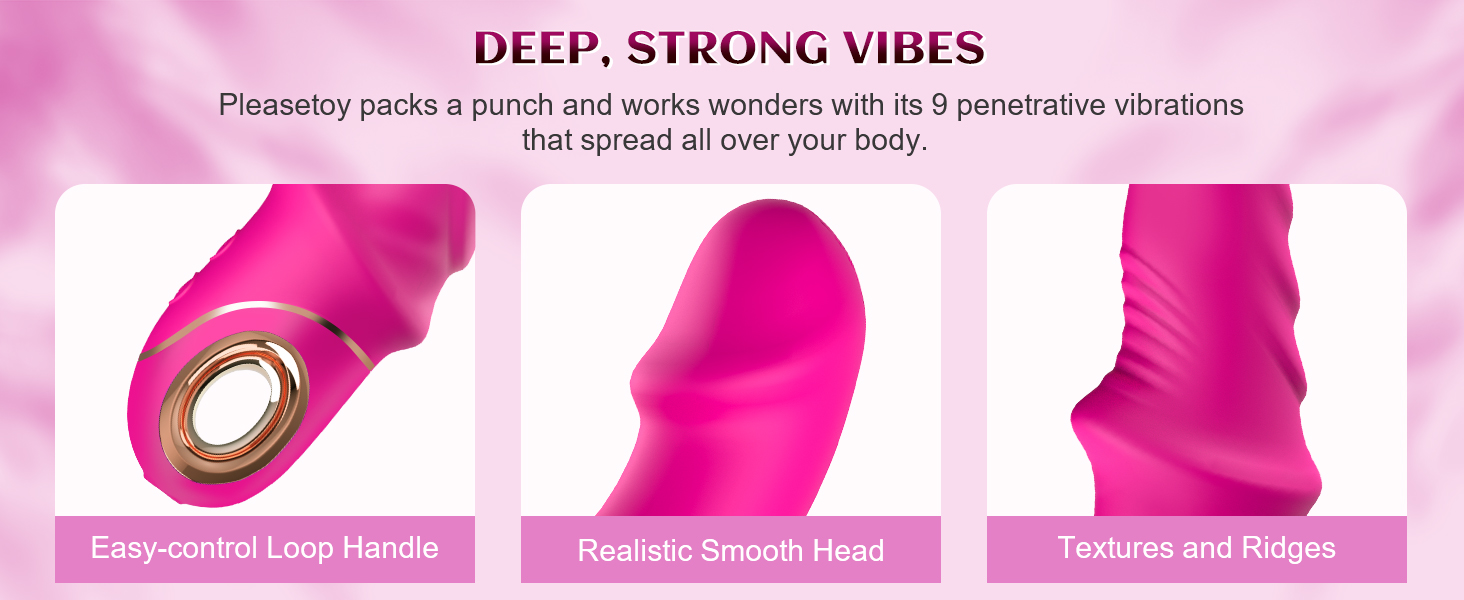 9-inch Realistic Vibrator with G-spot and Clitoral Stimulation