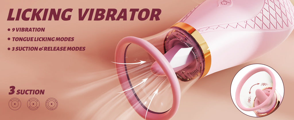 Tongue Licker Clitorisl Suction Vibrator